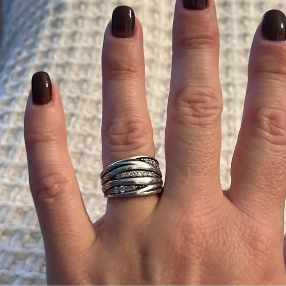 Silpada Jewelry - Silpada Vintage Rare .925 Sterling Silver Organic Swirl Ring